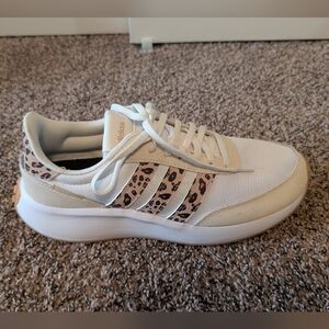 Adidas Women's White and Cream Sneakers